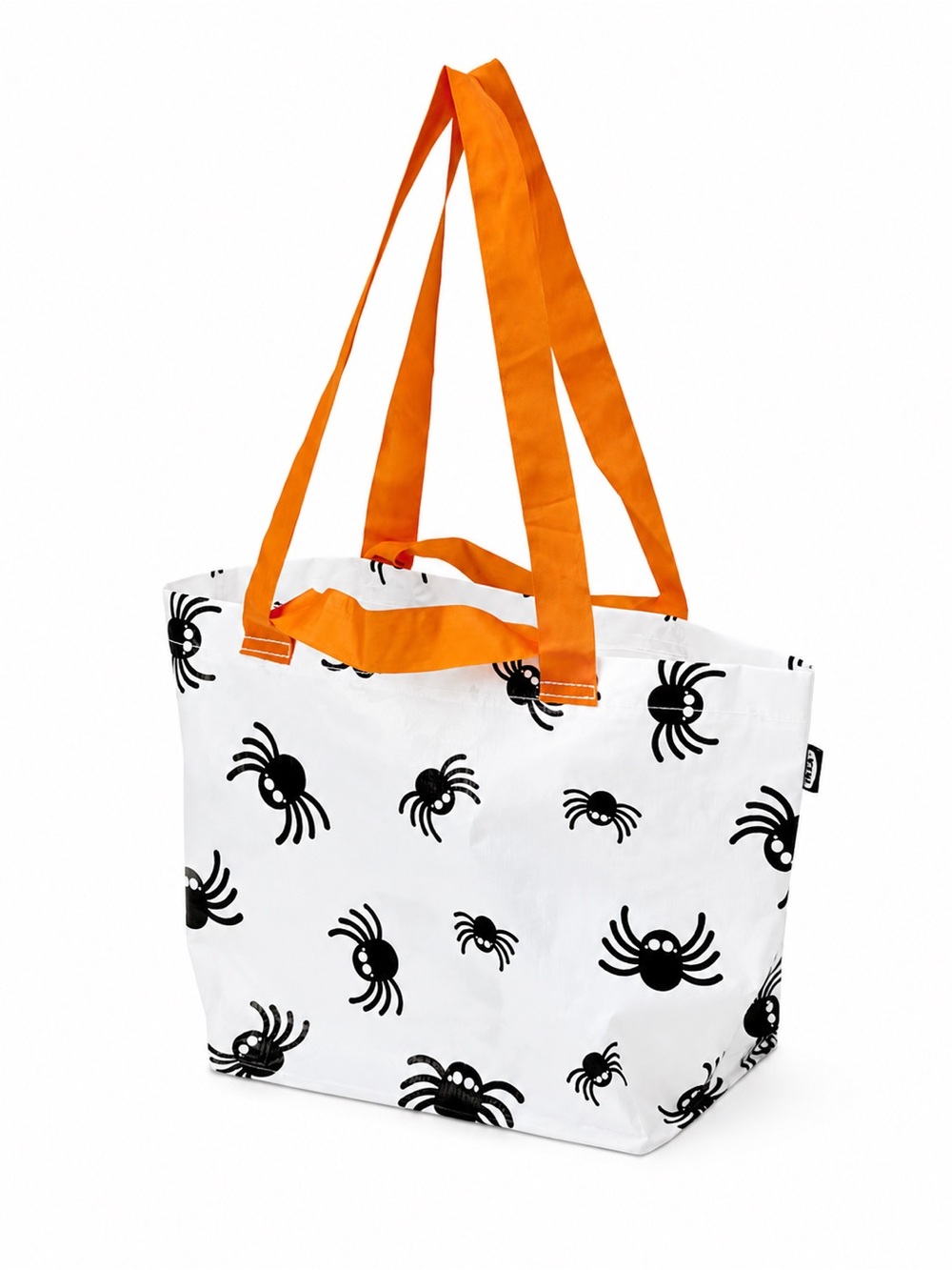 IKEA KUSTFYR Spider Pattern Halloween Tote Bag Set of 2 - Picture 2 of 6